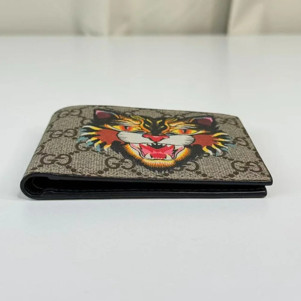Gucci GG Logo Supreme Limited Edition Wallet Iconic Tiger Design